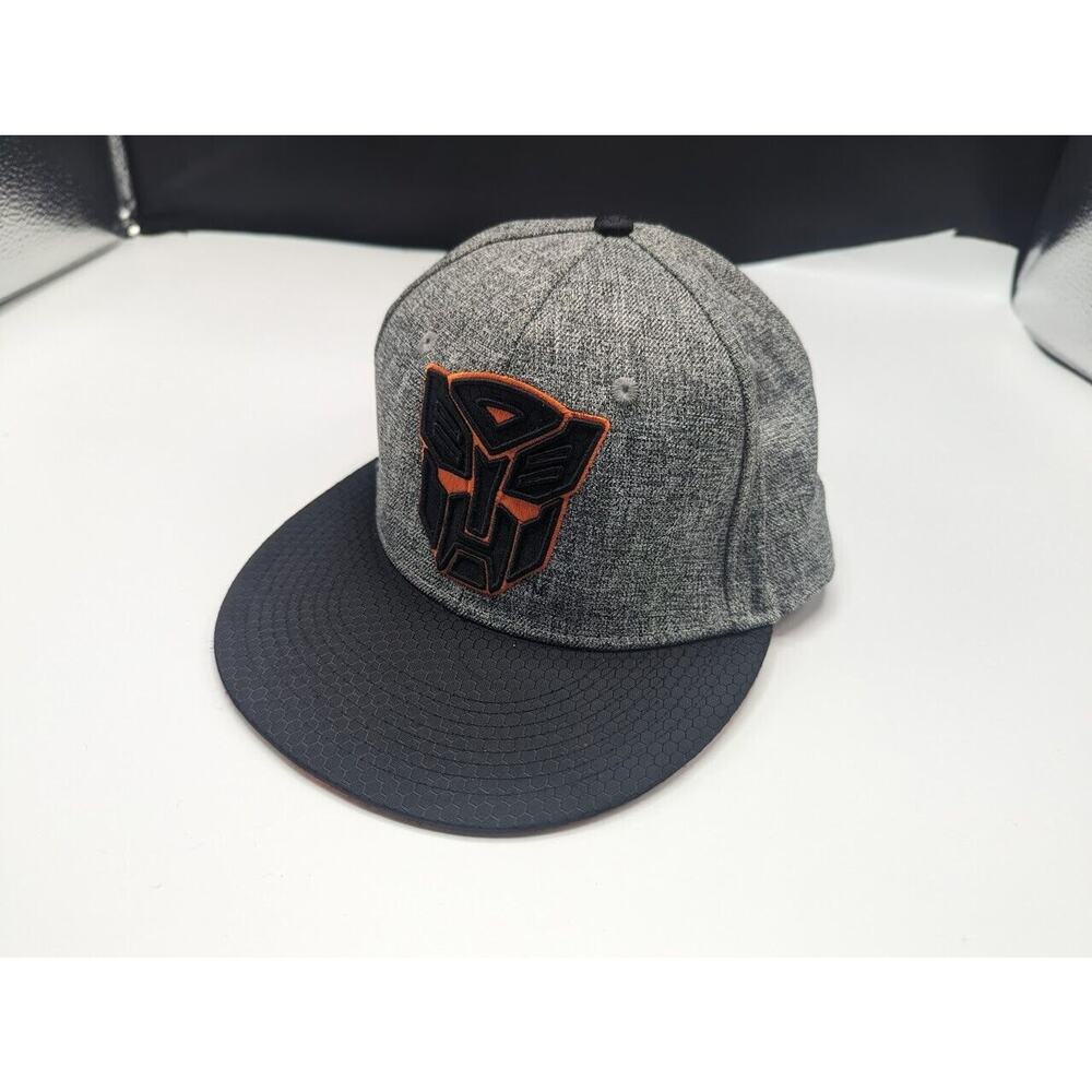 Transformers Hat Cap Grey Autobot Logo TV Show Movie Cartoon Men's Fitted S/M